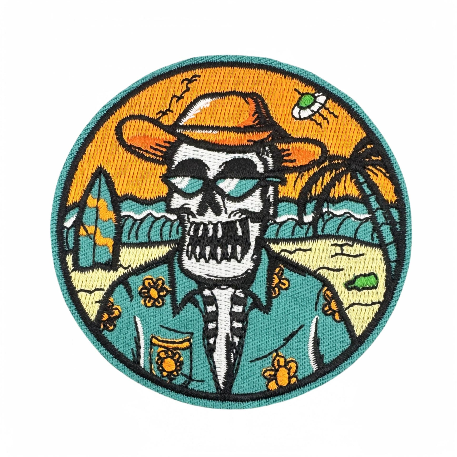 Wholesale Landscape skull car cloth sticker green landscape graffiti series decoration